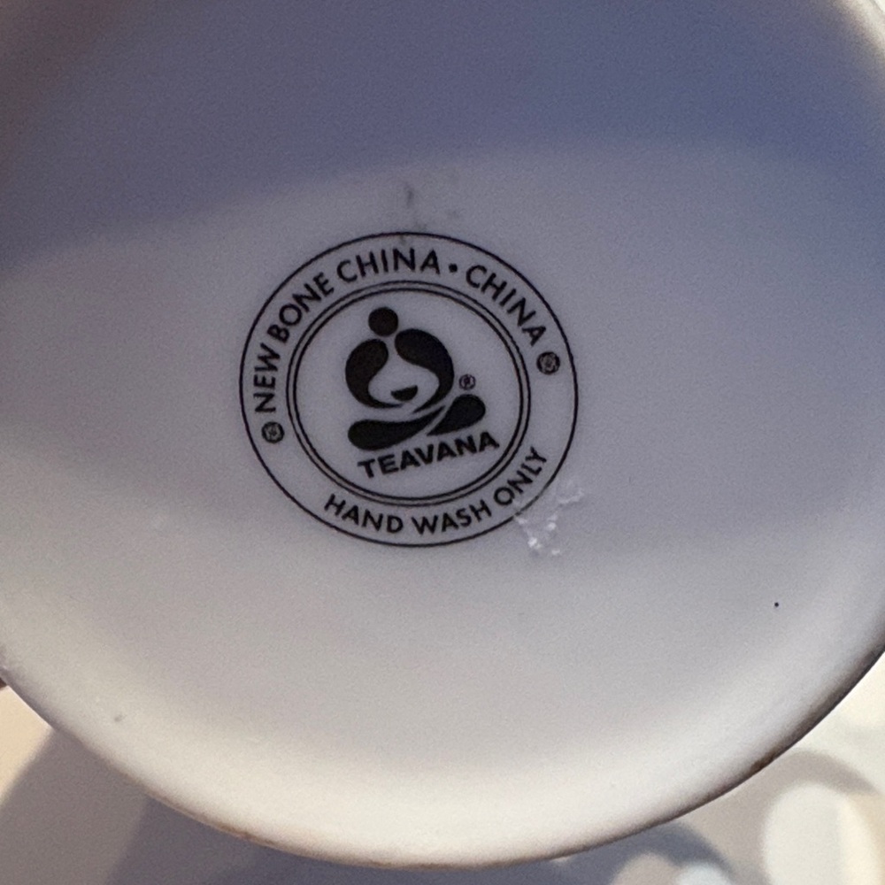 Teavana White and Gray Mug with Lid - Picture 2 of 6